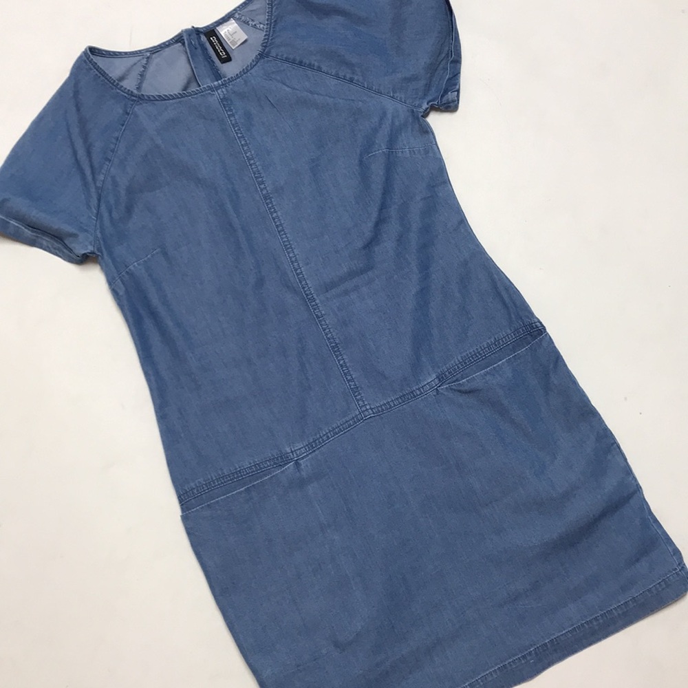 Divided Blue Mini Dress - Picture 8 of 8
